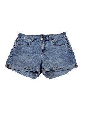 Old Navy Womens Distressed Light Wash Denim rolled cuffed Shorts Size 6 (HH649)